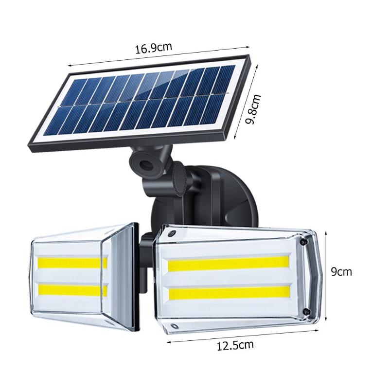 Solar Wall Light with Motion Sensor and Rotatable Design