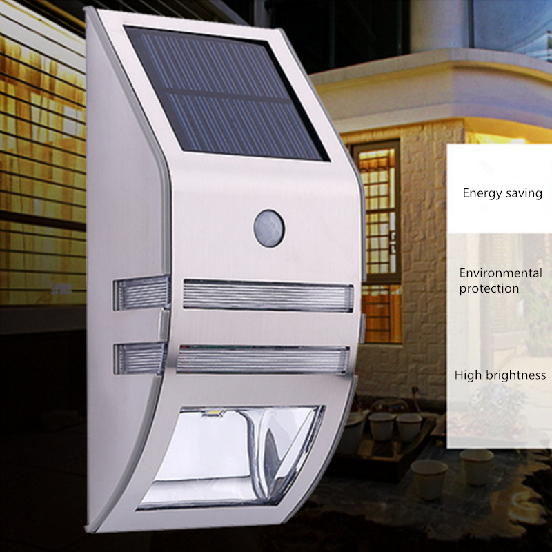 Solar-Wandleuchte mit Bewegungsmelder