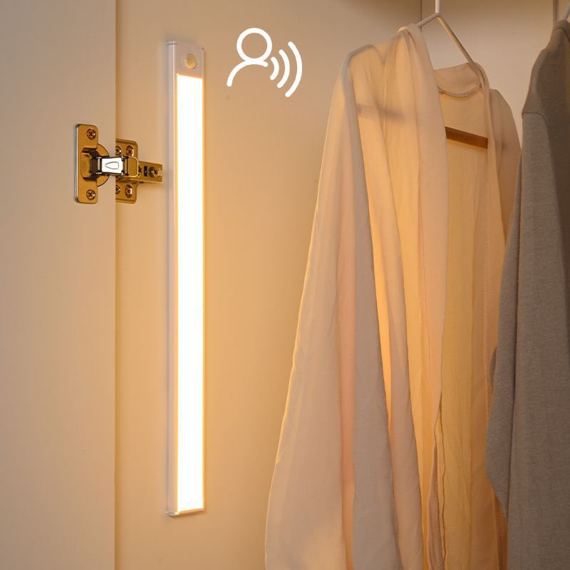 Fina luz LED recargable con sensor de movimiento para el hogar