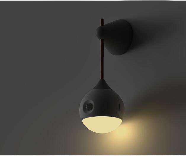 Luz nocturna de cabecera con sensor de movimiento inteligente