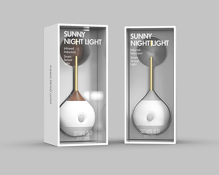 Luz nocturna de cabecera con sensor de movimiento inteligente