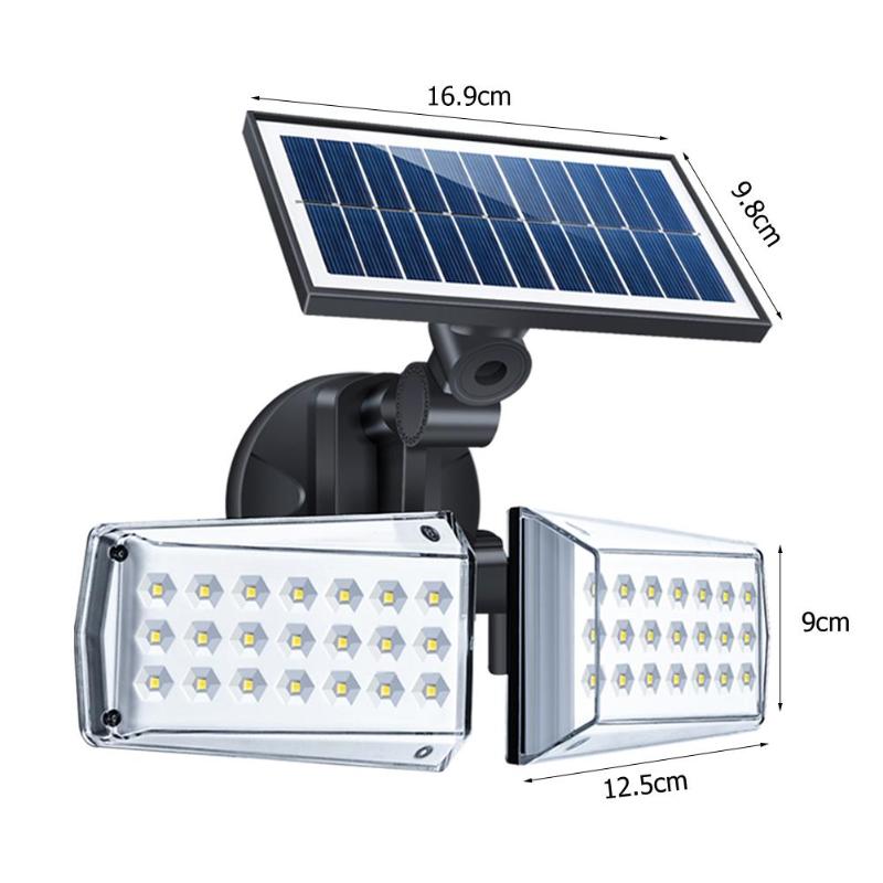 Solar Wall Light with Motion Sensor and Rotatable Design