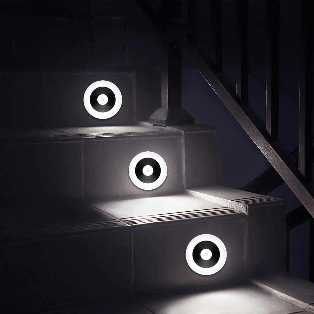 Luz nocturna LED con sensor de movimiento y control táctil