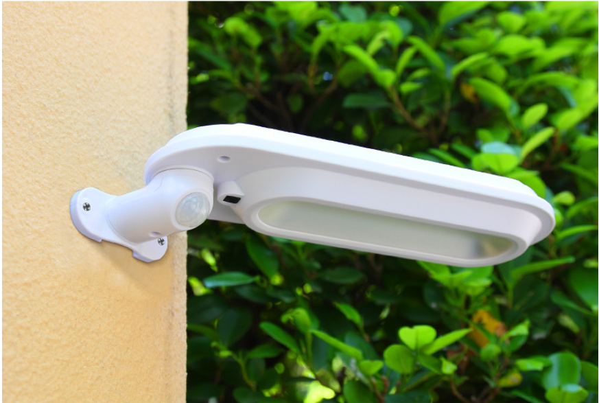 Aplique solar de pared con sensor de movimiento para exteriores