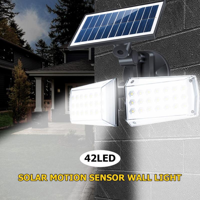 Solar Wall Light with Motion Sensor and Rotatable Design