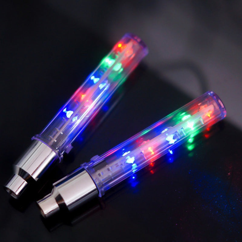 "5 LED Wheel Lights for Bikes - Valve Cap Lights"