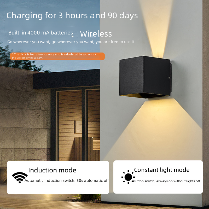 Aplique de pared LED minimalista de aluminio con sensor de movimiento