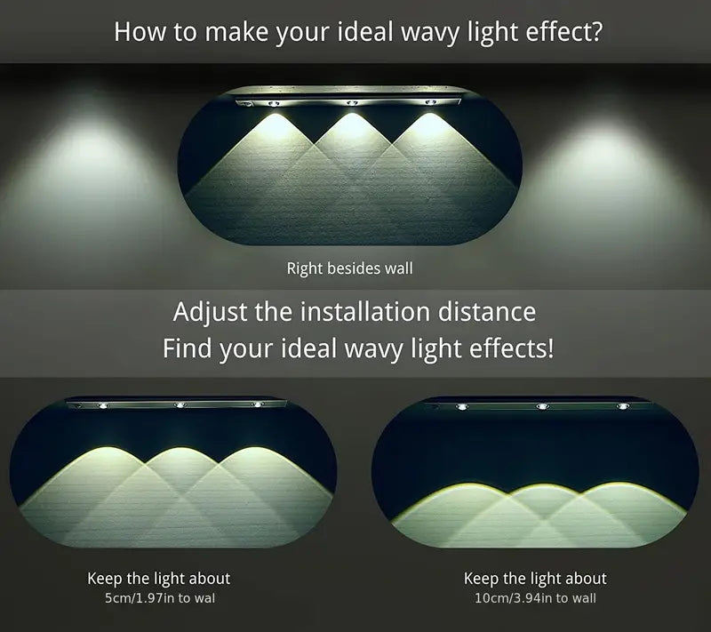 Luces LED Inalámbricas con Sensor de Movimiento de 30 cm - 2 Unidades