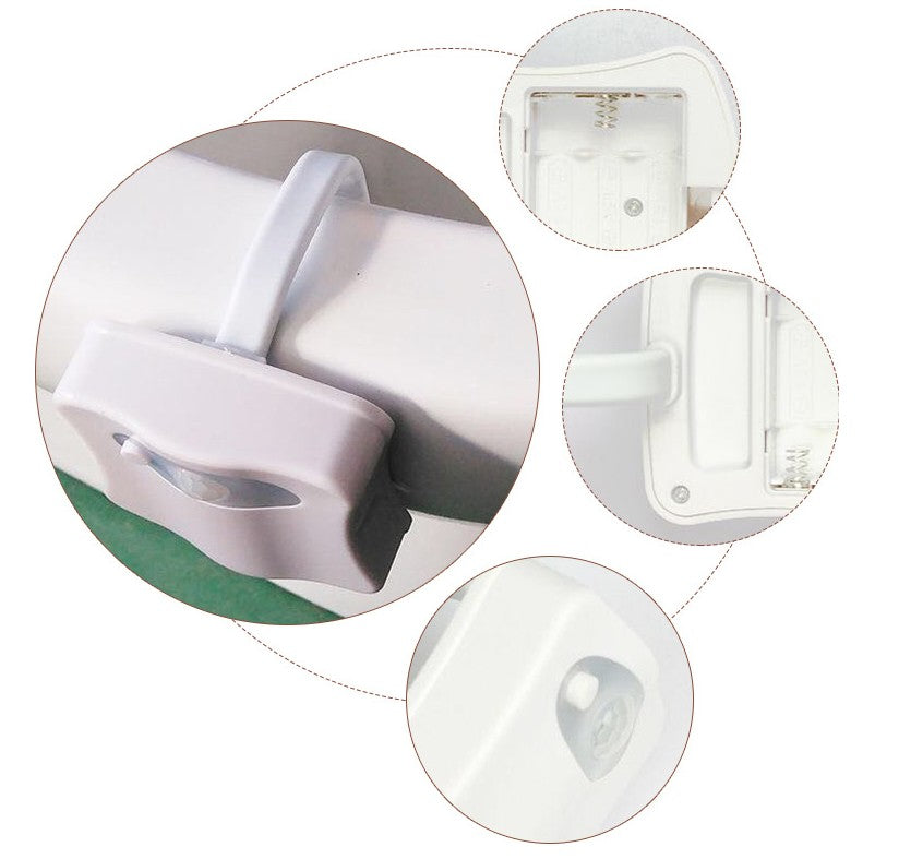 8-Color LED Toilet Light with Motion Sensor Night Lamp