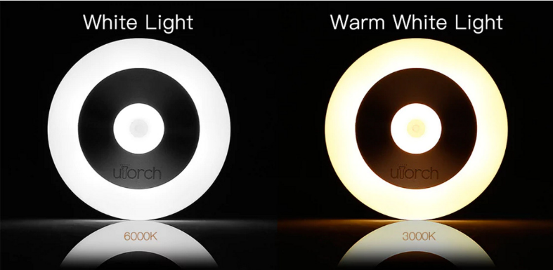 Luz nocturna LED con sensor de movimiento y control táctil