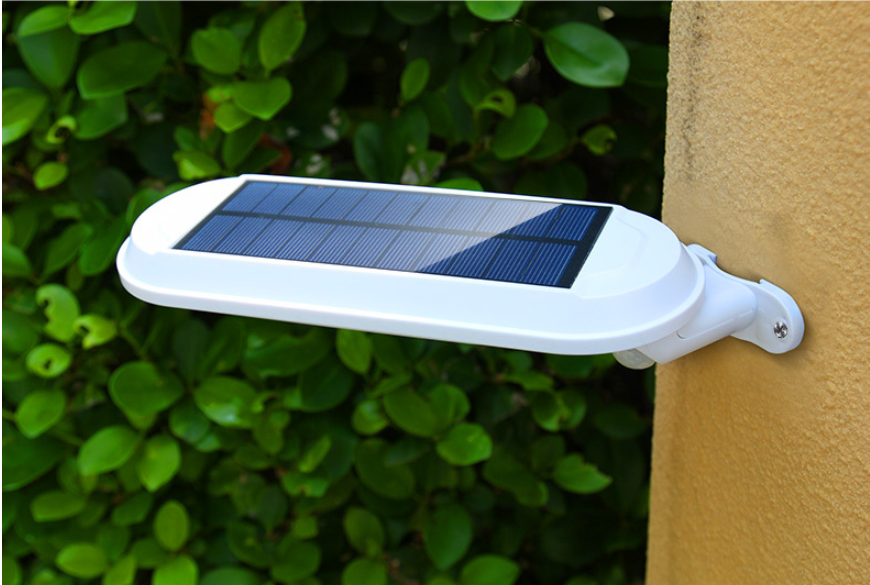 Aplique solar de pared con sensor de movimiento para exteriores