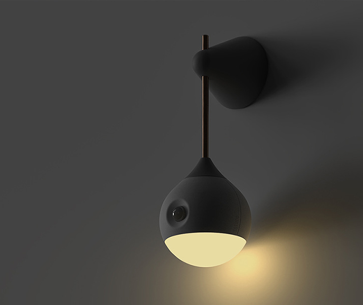 Luz nocturna de cabecera con sensor de movimiento inteligente