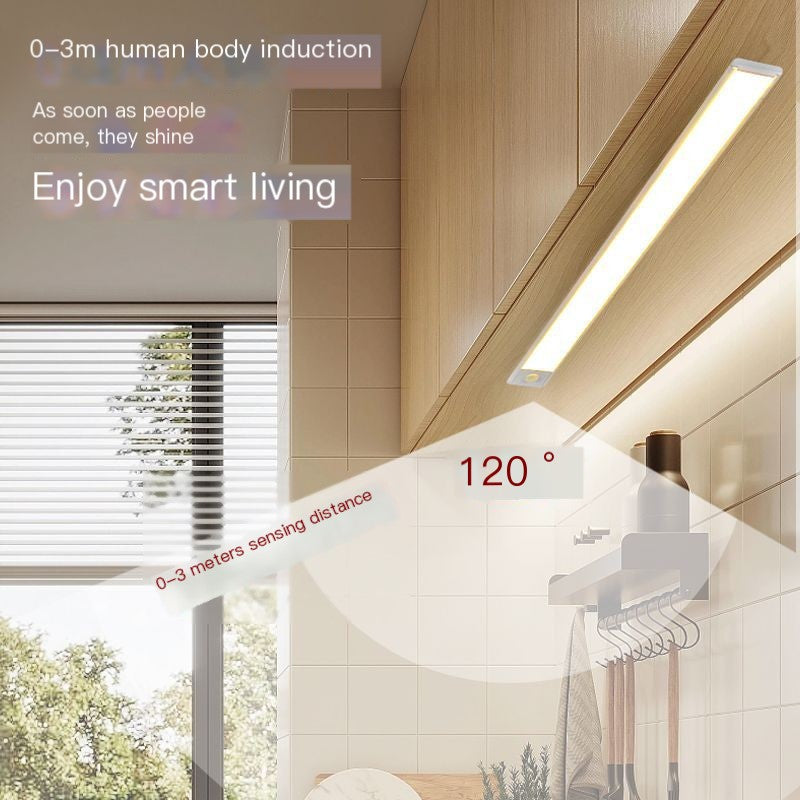 Fina luz LED recargable con sensor de movimiento para el hogar